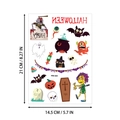Waterdichte Halloween tattoo sticker HW-001 met pompoen, spook en vleermuis ontwerpen - HW-001 Stijl