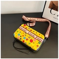 Bolso cosmético amarillo impermeable con lunares de colores y motivos animales - Lunares Amarillos