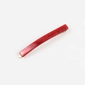 Sparkly red acetate hair clip with glitter finish and gold metal spring clip for women - Glitter Red