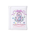 Cartera blanca plegable de conejo para niña con estampado floral y cinta dulce - Blanco