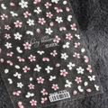 Stickers ongles 5D fleurs de cerisier TS-472 avec motifs floraux roses et blancs fins - Langage Intense des Cerisiers - Fleurs de Cerisier Roses et Blanches (TS-472)