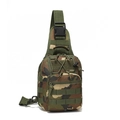 Tactical chest bag detail featuring MOLLE system and jungle camouflage pattern - Jungle Camouflage