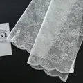 Waterproof white floral lace mesh wrap for flower bouquets and DIY craft materials - Fabric Laminated-5 Sheets/Pack / 50*70CM / White