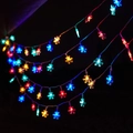 Multicolor LED snowflake fairy lights for outdoor camping and holiday decorations - Small Snowflakes (colorful) / 1.5m 10LED Battery