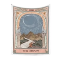 Bohemian tarot tapestry featuring the Moon design for vintage home wall decor - The Moon (GT220101-14)
