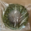 Natural green moss wreath for DIY Christmas decoration in protective plastic packaging - 20CM Single Pack (Natural Moss)