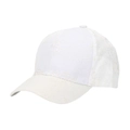 Close-up of white floral jacquard lace detailing on an elegant women's baseball cap - One Size(Adjustable) / White Lace Jacquard (D)