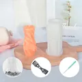DIY-Kerzenset mit geometrischer Silikonform für gedrehte Säulen und Kerzenzubehör - Geometrische Rhombus-Säulenform + Werkzeugsatz 1
