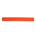 30cm orange silicone ruler with integrated push-pop sensory fidget bubble toys - Orange