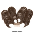 Postiche chignon brun moyen avec peigne ajustable pour un effet volumineux - Brun Moyen