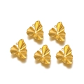 Set di 5 ciondoli a foglia di ginkgo dorati in acciaio inox per gioielli fai da te - Foglia Triangolare / Oro