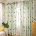 Light green avocado pattern semi-blackout curtain for living room with summer print - Avocado [Hook Ring] Single Panel