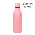550ml peach pink insulated stainless steel sports bottle with matte finish - Powder Coating Peach Pink