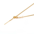 Adjustable golden box chain necklace with slider bead and needle pin for DIY jewelry - Box Chain / 1.1mm*45cm / Gold