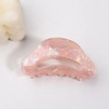Traumhafte bonbonfarbene rosa schillernde Haarklammer für elegante Frisuren - Zartrosa