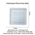 Translucent square silicone mold for photo frame resin casting with dimensions 176mm - Small Square Photo Frame Mold