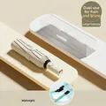 Beige automatic folding umbrella with UPF50+ protection and reinforced windproof dual ribs - 16-Rib Fully Automatic Dual-Use / Sycamore Beige