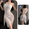 Taille unique / Nuisette + String T / Blanc
