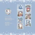 PET-tape Warm Snowy Night met winterse motieven voor DIY-journaling 50 mm x 2 m - Warme Sneeuwnacht