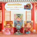 Glow-in-the-dark Chinese Fox Deity blind box desk ornament with miniature temple scene - A120 Fairy Office Suite 6 / Full Box Set