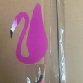 Pink swirl bird flamingo garden spinner with metal stake and accessory kit for yard decor - Rose Red