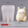 Bunny rabbit cartoon silicone mold for DIY jelly pudding and mousse cake making - Rabbit Pudding Mold ND-05