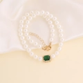 Enkellaagse Parelketting Stijl (1#)