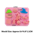 Stampo rosa in silicone per Halloween con zucca, pipistrello e strega per cioccolato - Stile 3-Mix Tema Strega
