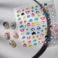5D Ozean-Nagelaufkleber mit bunten Krabben und Fischen für Maniküre-Designs - Meerestier-Serie (CO-109)