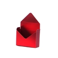 Glossy red envelope flower gift box in metallic finish for floral packaging - Metallic Bright Red / 20x7x29.5CM