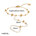 Multi Metal Bead Polished Chain Style (TB5116)