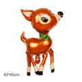Standing reindeer foil balloon for Christmas party decoration in brown color, 43x65cm - Christmas Deer