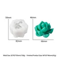 Detailed succulent silicone mold with dimensions 82x82x50mm for DIY candle and soap making - Succulent Style FM0212