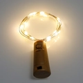 Tappo per bottiglia con filo di rame e luci LED bianco caldo per decorazioni festive - 1M 10LEDs / Bianco caldo