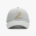 Light gray breathable quick-dry baseball cap featuring gold KAIRUI embroidery - Adjustable / Light Gray
