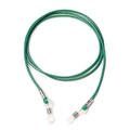 Adjustable grass green braided eyeglass strap with non-slip silicone loops for sunglasses - Green