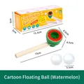 Watermelon theme wooden blow pipe floating ball game for lung capacity training - Watermelon Style