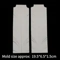 2pcs white silicone leaf feather pattern fondant mold for clay and sugar craft work - Gray