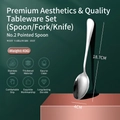 Polished stainless steel dinner spoon 18.7cm long and 43g weight for western tableware - No.2 Pointed Spoon
