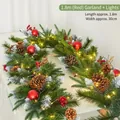 1.8m Red Garland Decorations With Light