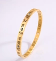 【71】gold 6mm Diamond-set Roman Pattern