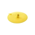Couvercle de drain en silicone jaune avec canard et motifs de pattes antidérapants - Canard Jaune / Jaune