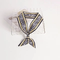 Zebra pattern twilly silk scarf with yellow borders tied on a white mesh basket - Zebra Print