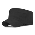 Casquette militaire noire respirante pour homme avec protection solaire séchage rapide - Réglable / Noir