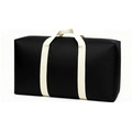 Waterproof Oxford fabric storage bag in black and white with reinforced handle - Black Rice Webbing