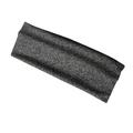 Elastic wide headband in dark grey marl, breathable knit sport sweatband for yoga - Deep Heather Grey