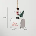 Addobbo cassetta delle lettere natalizia con pupazzo di neve, misura 10x7x4cm - Cassetta delle lettere Pupazzo di Neve Bianco