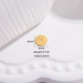 S925 sterling silver 6mm gold plated round spacer bead for DIY jewelry making - Large 6*6mm / Gold
