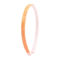 Vibrant orange glitter headband for girls with sparkly sequins and smooth inner lining - Star Orange