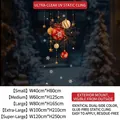 Red Christmas ball static stickers available in five sizes from 40cm to 120cm wide - Small (40*80CM) / Red Gold Ball Combo-Style B